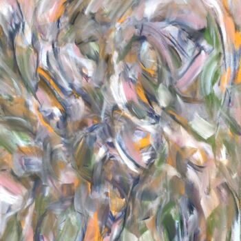 Painting titled "Floral Portrait" by Gregg Simpson, Original Artwork, Acrylic