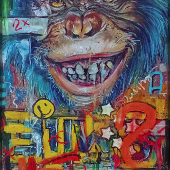 Картина под названием "Smile" - Игорь Ломакин, Подлинное произведение искусства, Масло