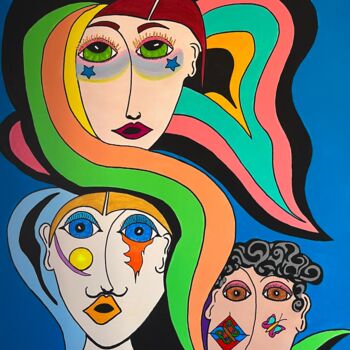 "Jour de fête" başlıklı Tablo Philippe Seigle tarafından, Orijinal sanat, Akrilik Ahşap Sedye çerçevesi üzerine monte edilmiş