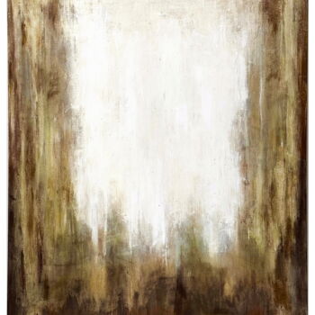 Malerei mit dem Titel "No. 1314_Snow cliff" von Guido Lötscher, Original-Kunstwerk, Acryl Auf Keilrahmen aus Holz montiert