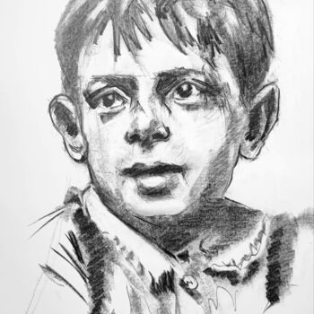 Drawing titled "Phillipe" by Jean-Pierre Emond, Original Artwork, Graphite