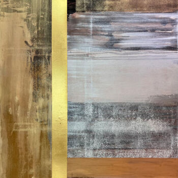 Malerei mit dem Titel "130x100cm Large Abs…" von Marina Skromova, Original-Kunstwerk, Acryl Auf Keilrahmen aus Holz montiert