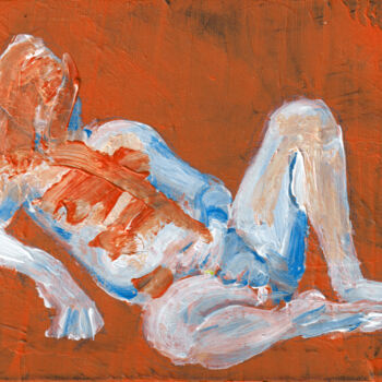 Pintura titulada "Fugue" por Hank Wandle, Obra de arte original, Acrílico Montado en Cartulina
