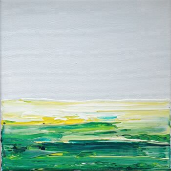 Peinture intitulée "Tranquillité" par Julie Verhague, Œuvre d'art originale, Acrylique Monté sur Châssis en bois