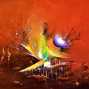 Peinture intitulée "EXOTISME" par Patrice Bru, Œuvre d'art originale, Acrylique