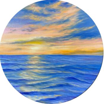 Painting titled "The colour ultramar…" by Anna Evtushenko, Original Artwork, Oil