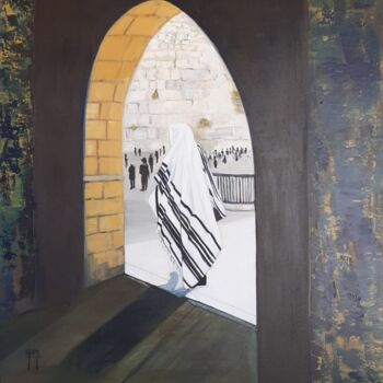 Painting titled "VUE SUR LE KOTEL" by Manino, Original Artwork, Acrylic