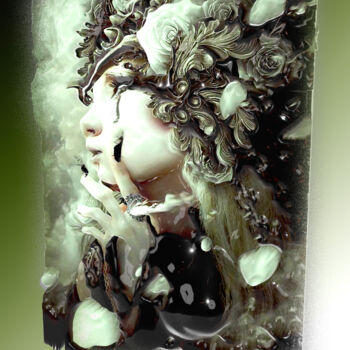 Digital Arts titled "Mysterious Woman -…" by Armajay, Original Artwork, 3D Modeling