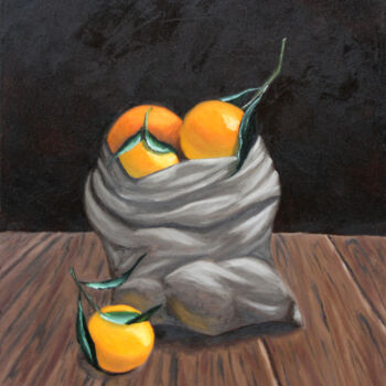 绘画 标题为“"Oranges in a bag"” 由Tetiana Teresh, 原创艺术品, 油