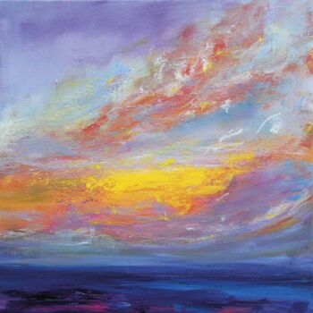 Malerei mit dem Titel "Sun is shining" von Sophia Kühn, Original-Kunstwerk, Acryl