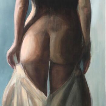 「Undress」というタイトルの絵画 Els Thijsによって, オリジナルのアートワーク, オイル