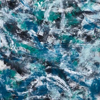 Malerei mit dem Titel "Blizzard" von Andreas Angleitner, Original-Kunstwerk, Acryl