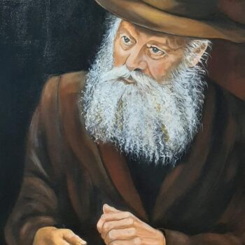 제목이 "Le Rabbi de Loubavi…"인 미술작품 Manino로, 원작, 기름