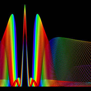 Digital Arts titled "Stargate of Diffrac…" by Elkement (Elke Stangl), Original Artwork, 2D Digital Work