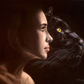 Drawing titled "Panthera - Original…" by Deimante Bruzguliene, Original Artwork, Pencil
