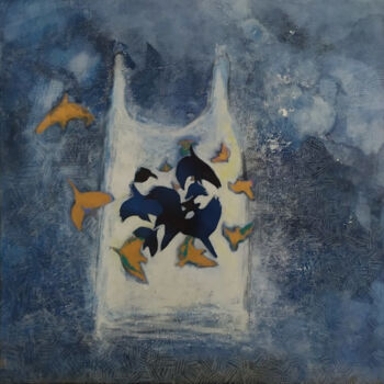 Collages intitulée "white" par Laura Pitingaro, Œuvre d'art originale, Collages