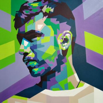 绘画 标题为“(example) portrait…” 由Анатолий Рабков, 原创艺术品, 丙烯