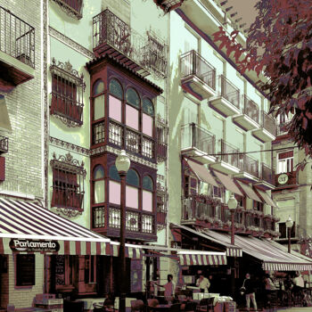 摄影 标题为“PLAZA DE LAS FLORES…” 由Pablo Guillamon, 原创艺术品, 数码摄影