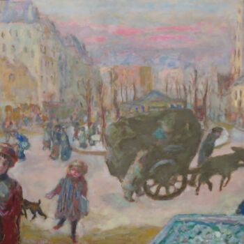 Peinture intitulée "Matinée à Paris" par Pierre Bonnard, Œuvre d'art originale, Huile