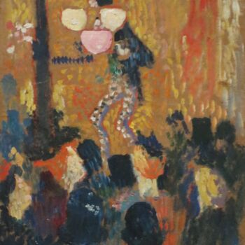 Peinture intitulée "Spectacle forain" par Pierre Bonnard, Œuvre d'art originale, Huile
