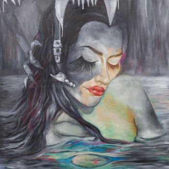 Painting titled "«Мнимое смирение»" by Elena Sagdeyeva, Original Artwork, Oil