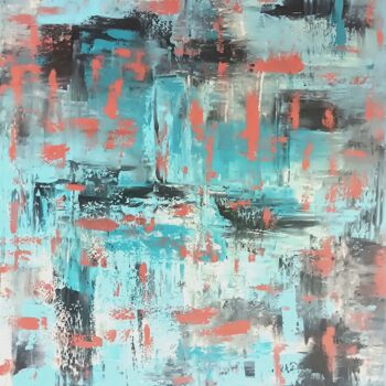 Peinture intitulée "Egée" par Renaud Angerville-Langlois, Œuvre d'art originale, Acrylique Monté sur Châssis en bois