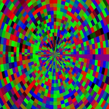 Painting titled "Муравейник" by Irina Kromm, Original Artwork, 2D Digital Work Mounted on Wood Panel