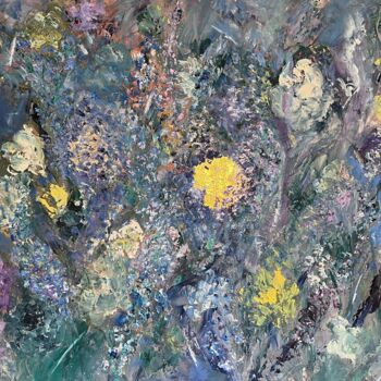 Painting titled "SECRET GARDEN" by Philippe Ceulemans, Original Artwork, Oil