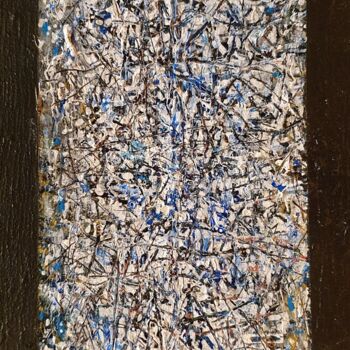 Schilderij getiteld "Quadratique 7" door Alain V, Origineel Kunstwerk, Acryl