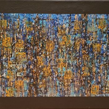 Malerei mit dem Titel "GLISSEMENT 4" von Alain V, Original-Kunstwerk, Acryl Auf Keilrahmen aus Holz montiert