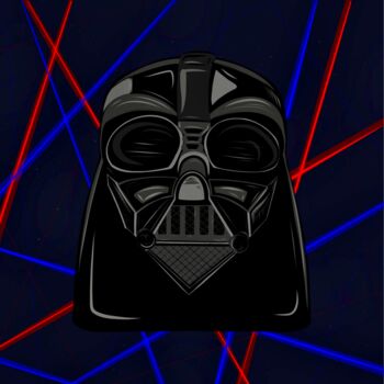 Artes digitais intitulada "Vader Fan Art" por Corinne Thompson, Obras de arte originais, Pintura digital