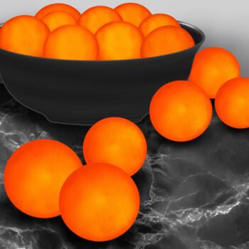 Arte digital titulada "Sweet Orange" por Corinne Thompson, Obra de arte original, Pintura Digital