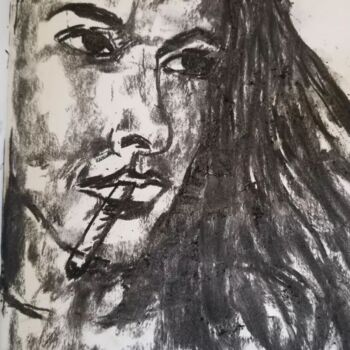 Dessin intitulée "Study6" par Johannes Hoelderl, Œuvre d'art originale, Fusain