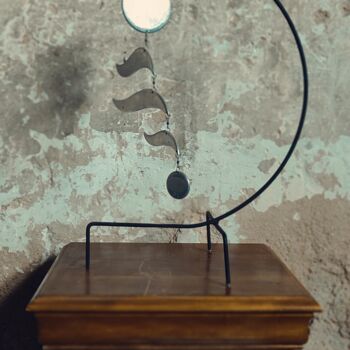 Sculpture titled "Mobile JFL à poser" by Jean-François Lecocq, Original Artwork, Aluminium