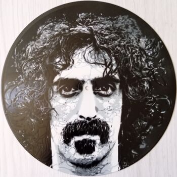 Pintura titulada "Frank Zappa" por Sérgio Clemente, Obra de arte original, Pintura al aerosol