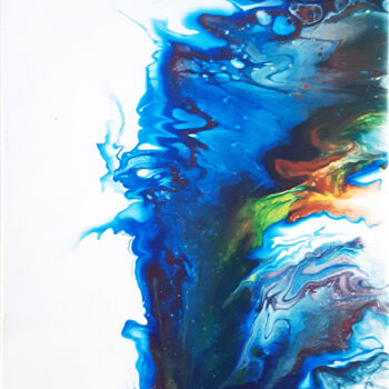 Schilderij getiteld "Pixie" door Heather Crowther, Origineel Kunstwerk, Acryl
