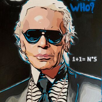 Peinture intitulée "Karl who?" par Katerin Aligator, Œuvre d'art originale, Acrylique