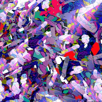 Digital Arts titled "IL MAGNETISMO DELLE…" by Iannilli  Laila Antonella, Original Artwork, Digital Painting Mounted on Plexi…