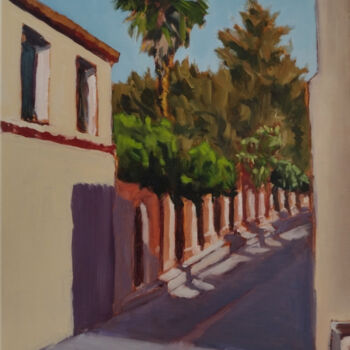 Painting titled "Borgo di Marano" by Francesco Loggi, Original Artwork, Oil