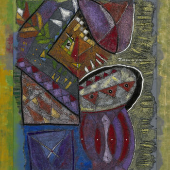 Painting titled "General ready for p…" by Tomasz, Original Artwork, Acrylic