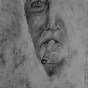 Zeichnungen mit dem Titel "Grafik Zeichnung 20…" von Jörg Weber, Original-Kunstwerk, Bleistift Auf Andere starre Platte mont…