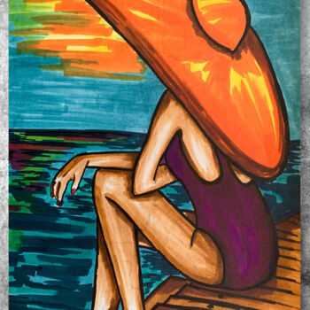 "SEXY WOMAN PURPLE S…" başlıklı Dijital Sanat Elena Polak tarafından, Orijinal sanat, 2D Dijital Çalışma