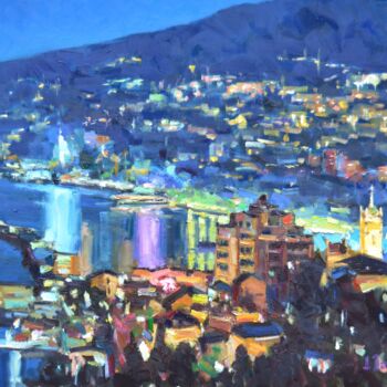 Pittura intitolato "Night" da Dmitrii Pashkov, Opera d'arte originale, Olio