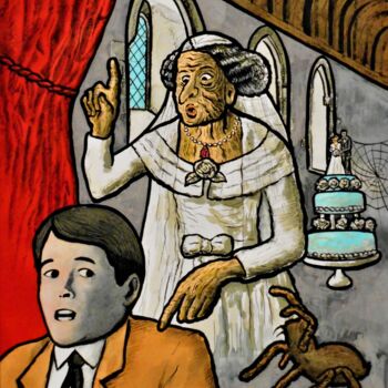 绘画 标题为“Charles Dickens – G…” 由Noël Van Hoof, 原创艺术品, 水彩