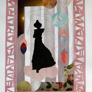 Collages titled "Miss Tumderrine" by Marc Bulyss, Original Artwork, Ink