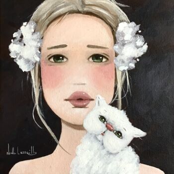 Peinture intitulée "Héloïse - 1228" par Noëlle Lassailly, Œuvre d'art originale, Acrylique