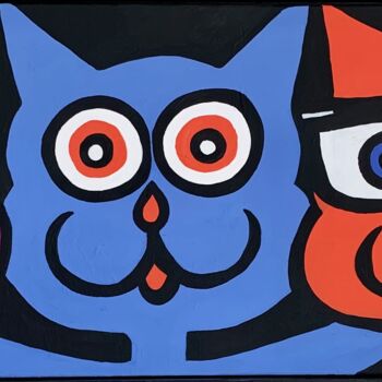 Painting titled "Best Buddies" by Sevâl Gülören (Seefie), Original Artwork, Acrylic