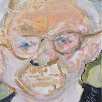Peinture intitulée "Me, Warren Buffet" par Blas Parra, Œuvre d'art originale, Acrylique