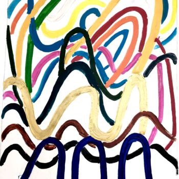 绘画 标题为“NEOTERIC ABSTRACT-1” 由Anandswaroop Manchiraju, 原创艺术品, 丙烯