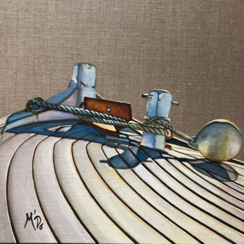 Peinture intitulée "Lueur d'un matin" par M'Do, Œuvre d'art originale, Acrylique Monté sur Carton